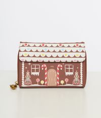 Betsey Johnson Gingerbread House Crossbody Wallet – Unique Vintage