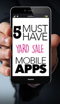 If you love yard sale shopping, then you need to download these 5 apps! I especially love the one that shows you where local garage sales are located!