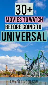 So you're planning a Universal Orlando vacation, you're going to love it! Here are more than 30 movies to watch before going to Universal. What better way to get excited for a Universal Studios vacation than watching some movies that the rides and attractions are based on? #universalmovies #universalorlando #universalstudiosvacation #universalstudios