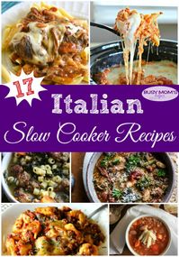 17 Italian Slow Cooker Recipes / great options for a busy weeknight / easy meals in the crockpot #slowcooker #crockpot #easyrecipe #recipe #italian #food