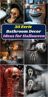 Get ready for Halloween 2024 with 35 eerie bathroom decor ideas that will transform your space into a spooky retreat. From haunted mirrors and creepy cobweb corners to blood-red shower curtains and ghostly accessories, these ideas are perfect for adding a frightful touch to your bathroom. Elevate your Halloween decor with these creative, chilling designs that are sure to thrill and terrify your guests!