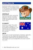 MakingFriends Facts about Australia Printable Thinking Day fact card for our passports. Perfect if you chose Australia for your Girl Scout Thinking Day or International Night celebration.