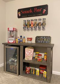 Custom Snack Bar Sign Home Theater Theater Decor Theater | Etsy