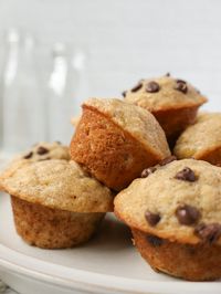 These adorable Mini Banana Muffins are moist, fluffy and baked in a mini muffin pan. They're so easy to make and full of banana flavor!