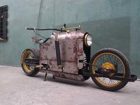 steampunktendencies: “ Mikhail Smolyanov’s design became real? Steampunk Bike by Jeff Ylagan ”