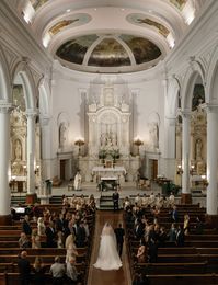 A Historic Detroit Cathedral Wedding with French style | Jess & Will