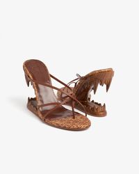 Morso Gcds Monogram Rafia Thong Sandals : Women Shoes Brown : check out our collection on the official GCDS® online store. Express shipping and secure payment.