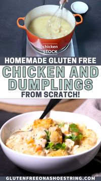 Making gluten free chicken and dumplings won't take all day. See how easy it is to make a hearty, homemade meal with this delicious gf chicken dumplings recipe. Enjoy an easy gluten free dinner that's pure comfort food magic!