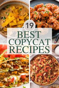 Indulge in the flavors of your favorite eateries with our 19 copycat restaurant recipes. From beloved classics to trendy favorites, recreate the magic at home with these delightful copycat recipes. Elevate your dining experience with familiar restaurant-inspired dishes!