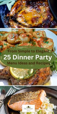 Plan an incredible dinner party menu with these easy and delicious menu ideas and recipes! These main dishes are great for everything from elegant and sophisticated dinner parties to casual crowd-pleasing backyard barbecues. Keep it fun, simple, and relaxed with make-ahead dishes that are impressive, yet foolproof. Entertain without stress and enjoy your dinner party!