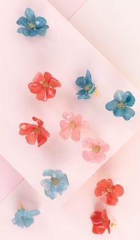 Shrink Plastic Flower Earrings |