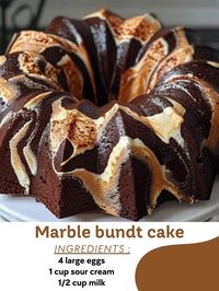 Recipes Tastes | Marble Bundt Cake | Facebook