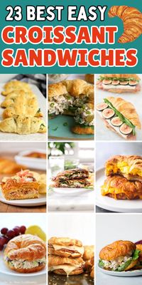 Enjoy these delicious croissant sandwich recipes that are perfect for breakfast, lunch, or dinner.