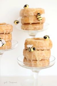 How to Make Edible Bees and a Donut Beehive - so fun!