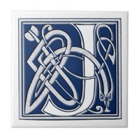 Celtic Letter Tiles, Celtic Letter Decorative Ceramic Tile Designs