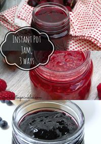 Making jam in your instant pot is a breeze compared to the old fashioned way. Here is Instant Pot Jam, 3 Ways. Life has never been so sweet. Pin for Later! #brunch #breakfast #instantpot