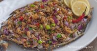 Fish sisig with chillies, onion, and spices. #sisig #filipinofood #fishrecipes