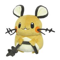 This is an authentic Dedenne Plush (S) Pokémon ALL STAR COLLECTION from San-ei Boeki in Japan.