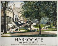 * ENGLAND - YORKSHIRE Vintage travel posters Harrogate England