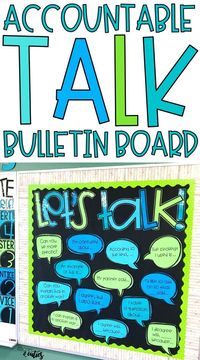 Raise the level of classroom discourse and hold your students accountable for deeper conversations with this EDITABLE accountable talk bulletin board!