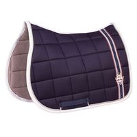 Look sharp when riding in the cunning Devon All Purpose Saddle Pad from Equine Couture. With its attractive quilted design, this saddle pad provides cushion for the utmost comfort for your horse. It also has a contrasting color stripe that goes down the pad for a posh, polished look that will give a touch of detail.