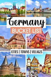 Planning a trip to Germany and need some destination inspiration? This is the ultimate guide to the most beautiful towns in German, for your Germany bucket list or itinerary. Germany's historic towns, with pastel half timbered houses, seem straight out of a storybook. Some of these fairytale German towns are UNESCO-listed sites. All of them are must visit destinations in Germany. Read on for the best things to see and do in Germany's cutest must see towns, cities, and villages.