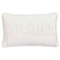 Aimee "Amour" Pearl Oblong Throw Pillow | Bed Bath & Beyond