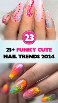 Check out the latest 2024 trends in cute funky nail designs!