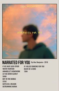 minimal polaroid album poster for narrated for you by alec benjamin