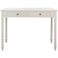 O' Mara 2 Drawer Desk - Taupe - Safavieh