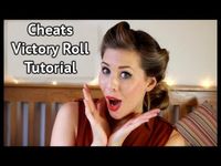 Here's my tutorial on how to do victory rolls - the cheat's way! This easy up-do takes just five minutes and all you'll need are bobby pins and bobbles!