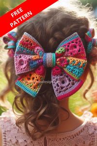 Add a pop of color to your hairstyle with a beautiful crochet hair bow. Learn how to create this vibrant and stylish accessory with our detailed pattern.