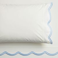 LoveShackFancy Embroidered Scallop Sheet Set | Pottery Barn Teen