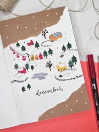 🌟 December Bullet Journal Inspiration 🌲✨ Maak je klaar voor de feestelijke maand met deze prachtige bullet journal ideeën voor december! Van kerstbomen tot feestelijke doodles, laat je inspireren om je eigen creatieve touch toe te voegen aan je bullet journal. Welke pagina's ga jij maken om het einde van het jaar te vieren? Deel je creaties en inspireer anderen! 🎨