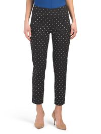 Dot Pull On Ankle Pants - New Arrivals - T.J.Maxx