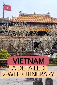 A detailed itinerary for two weeks in Vietnam. From Hanoi to Ho Chi Minh City, with all the highlights in between, here is a perfect two-week Vietnam itinerary. Including tips for where to stay in Vietnam and the best public transport options, you can plan your trip to Vietnam with this two-week itinerary from Hanoi to Ho Chi Minh City.