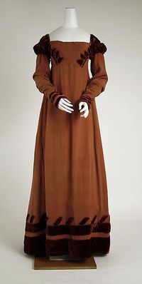 British Silk Dress, circa 1818