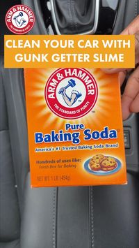 Try this Gunk Getter Slime after your next road trip! 🚗 Made with Baking Soda 💪this is the perfect eco-friendly hack for cleaning those hard-to-reach places in your car, van, or RV.