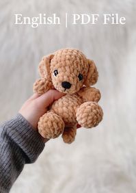 Crochet Dog Pattern Crochet Puppy Pattern: Butter the Golden Retriever amigurumi PDF Patternenglish - Etsy