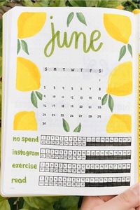 30+ Best Lemon Themed Bullet Journal Spreads For 2021 - Crazy Laura