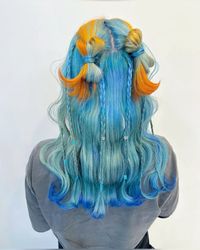 #haircolor #hairstyles #bluehairstyles #creativehair