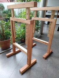 Caballetes De Madera Regulables En Altura Para Mesa O Escrit | MercadoLibre