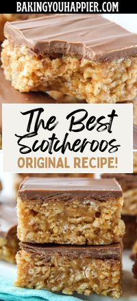 The Best Scotcheroos, this classic recipe for soft and chewy Scotcheroos is perfect for parties or potlucks!