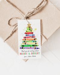 School Merry and Bright Christmas Gift Tag Purchase, personalize, and print within minutes! Edit using the Templett app in your computer browser - no additional software needed! Please try demo and seek clarification before purchasing the template.  FREE DEMO https://templett.com/design/demo/edenwoodpaperie/24036327,12560045 Copy and paste the link above into your browser to see how easy it is to personalize your templates before you purchase. This will not work on tablets or mobile devices. MAT