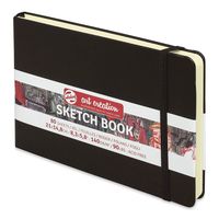 Talens Art Creation Sketchbooks are study  hardbound sketchbooks perfect for journaling  urban sketching  and field studies. Ideal for drawing  pastel  acrylics  gouache  ink  and charcoal  and even light washes of wet media  they contain 80 sheets of acid-free  90 lb (140 gsm) paper. - Talens Art Creations Sketchbook - Black  5.8" x 8.3"  Landscape