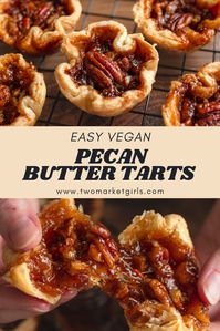 Vegan Pecan Butter Tarts | Two Market Girls