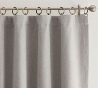 Peace & Quiet Noise-Reducing Blackout Curtain, 50 x 84", Dark Flax | Pottery Barn