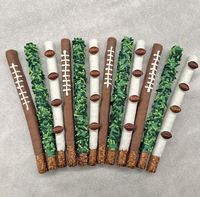 12-football Themed Chocolate Covered Pretzel Rods for Football - Etsy