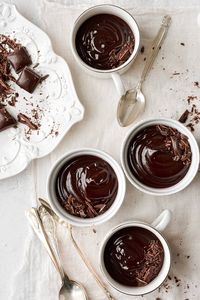 Rich and Creamy Dark Chocolate Pudding - Curly Girl Kitchen