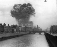 Explosions at the Four Courts during the Battle of Dublin, Irish Civil War, 1922 [1722x1432]